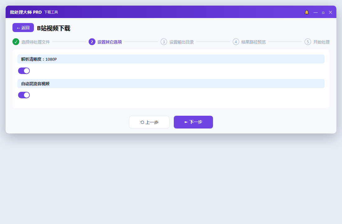 B站视频下载 · 界面示意图